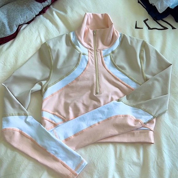 Vimmia x CB Half Zip Pullover Top in Conch - Picture 13 of 16